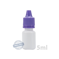 300 Frasco plástico 5ml conta gotas injetado - Ref 14724 - loja online
