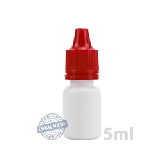 300 Frasco plástico 5ml conta gotas injetado - Ref 14724 - EDDICOQUI EMBALAGENS