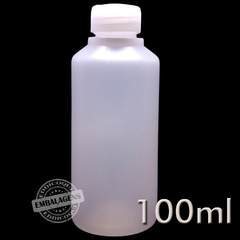 500 Frasco Plástico 100ml tampa rosquear S/L - Ref 24930