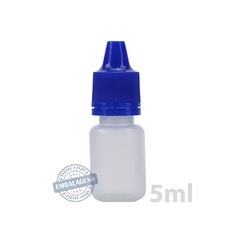 400 Frasco plástico 5ml conta gotas injetado - Ref 14722 - EDDICOQUI EMBALAGENS