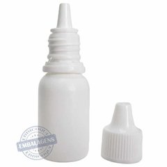 100 Frasco plástico 10ml conta gotas soprado - Ref 14770 - EDDICOQUI EMBALAGENS
