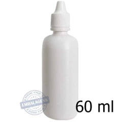 100 Frasco Plástico 60ml conta gotas - Ref 14812