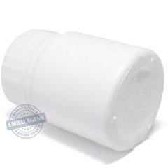 250 Pote Plástico 60ml Para Cápsulas Tampa 38mm Branco Ref RL -60 - comprar online