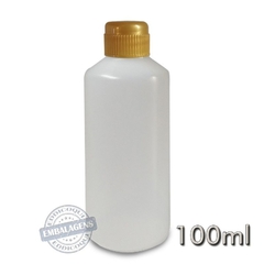 200 Frasco Plástico 100ml tampa rosquear S/L - Ref 24920