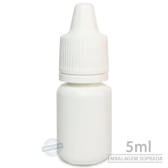 1000 Frasco Plástico 5ml Conta gotas - Ref 14725