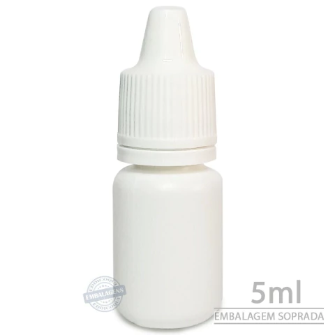 1000 Frasco Plástico 5ml Conta gotas - Ref 14725