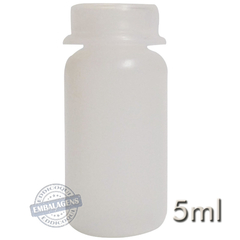 1000 Flaconete Plástico 5ml tampa pressão - Ref 10350