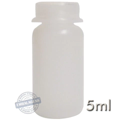 3000 Flaconete Plástico 5ml tampa pressão - Ref 10350