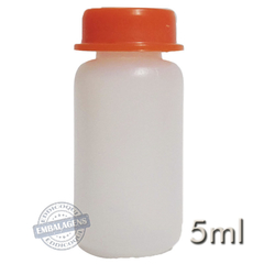 1000 Flaconete Plástico 5ml tampa pressão - Ref 10360 - comprar online