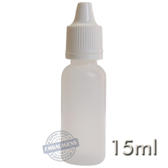 300 Frasco Plástico 15ml conta gotas - Ref 14788