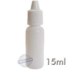 600 Frasco Plástico 15ml Conta gotas - Ref 14790