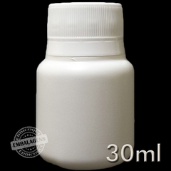 100 Pote para cápsulas 30ml tampa lacre 28 - Ref 10822