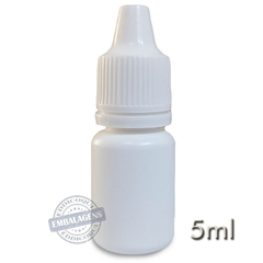 11000 Frasco plástico 5ml conta gotas injetado - Ref 14724