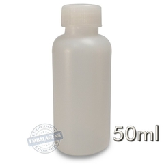 200 Frasco Plástico 50ml Tampa Rosquear S/L - Ref 24850