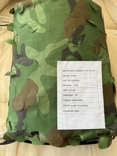 Media sombra camuflaje en valija confeccionada - Retaceria burzaco