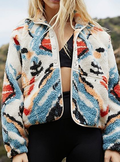 Corderito Estampado con Jersey Liso Abercrombie en internet