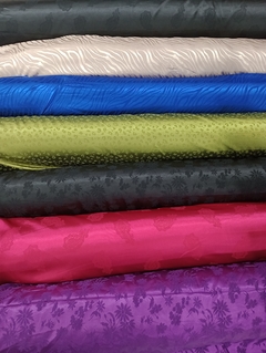 saten con lycra labrado precio por metro