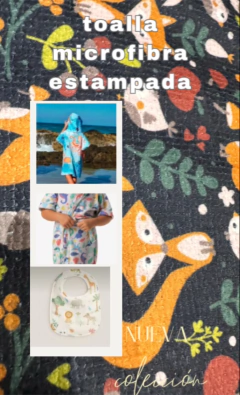 Toalla micro estampada precio por metro