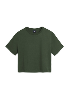 Remera Cuadrada Verde Militar