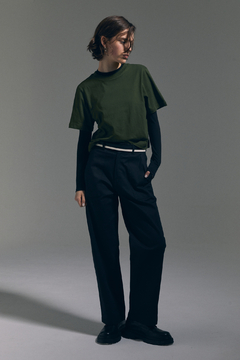 Remera Cuadrada Verde Militar - comprar online