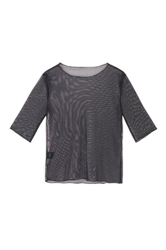 Remera Microtul Negra - comprar online