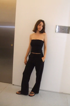 Strapless Largo Negro - tienda online