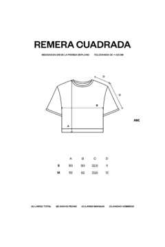 Remera Cuadrada Tostada - tienda online
