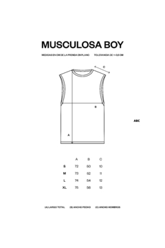 Musculosa Boy Blanca - ABC Not Found