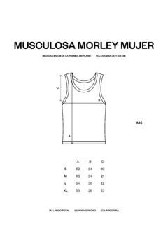 Musculosa Morley Mujer Blanca - ABC Not Found