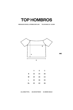 Top Hombros Blanco - ABC Not Found