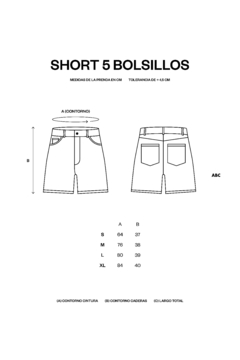 Short 5 Bolsillos - ABC Not Found