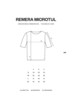 Remera Microtul Negra - tienda online