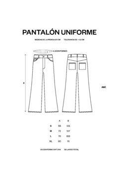 Pantalón Uniforme Negro - tienda online