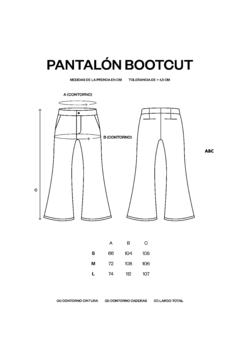 Pantalón Bootcut Negro - comprar online