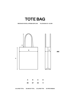 Tote Bag Crudo - ABC Not Found