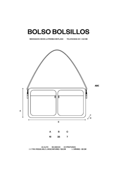 Bolso Bolsillos - ABC Not Found