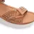 Lucinda sandalia lady stork con apliques stras camel - comprar online