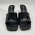 ILSE LAS WEIMANN sueco con taco chino de 7,5 cm hebilla decorativa frontal negro JQ 6018-10 - Las Weimann