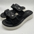 CATRINA LAS WEIMANN sandalia de comfort negra con base de 4 cm blanca 2 abrojos que se adaptan a cualquier pie JL9012-1 - tienda online
