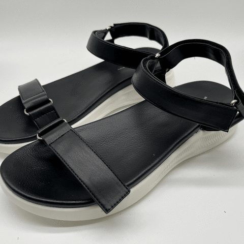 BLUMA LAS WEIMANN SANDALIA DE COMFORT CON PLANTILLAS INTELIGENTES tres abrojos negra JL8488-G3