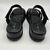 DAGMAR LAS WEIMANN sandalia comfort con taquito de 4 cm negras con base negra y un abrojo regulable JL50212-1 - Las Weimann