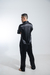 Calça e Camisa Manga Curta cetim preto com vies off - comprar online