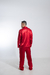 Calça e Camisa Manga Longa cetim vermelho com vies vermelho na internet