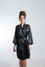 Imagem do Robe cetim curto clássico preto com vies off