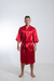 Robe masculino curto cetim vermelho com vies vermelho - comprar online