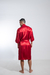 Robe masculino curto cetim vermelho com vies vermelho na internet