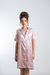 Camisola abotoado cetim manga curta - rose nude - comprar online