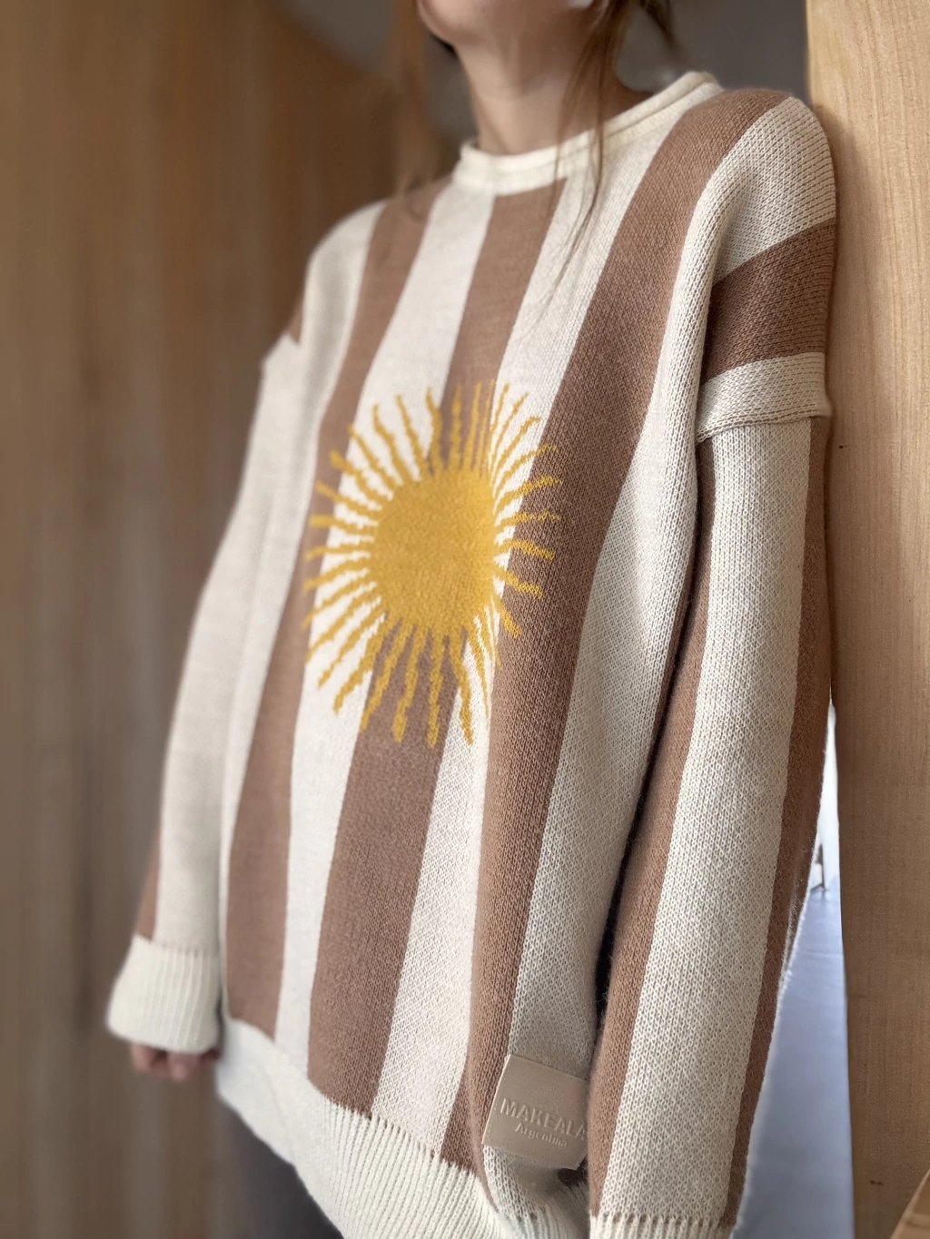 SWEATER HERENCIA TEJIDO BEIGE