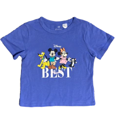 Remera Disney de Algodón Azul H&M 2-4 años