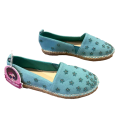 Alpargatas de lona Turquesa ChikaKids Talle 33 (22cm)